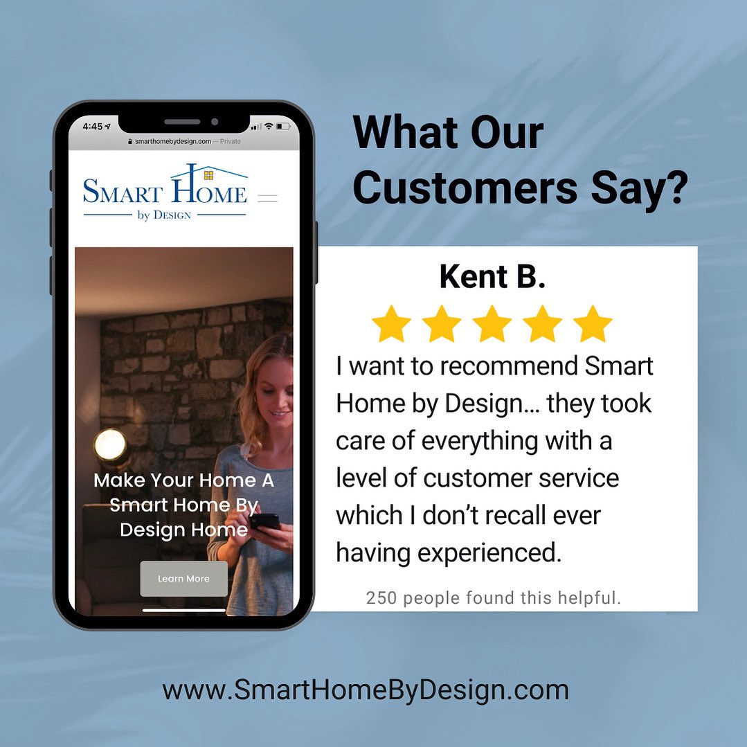 DesignSmartHome's tweet image. We’re feeling the love today thanks to this amazing review from one of our incredible customers. Hearing how our service makes a real difference is why we do what we do. 💬✨
Thank you for trusting us — we’re here to make every experience just as smooth and memorable.