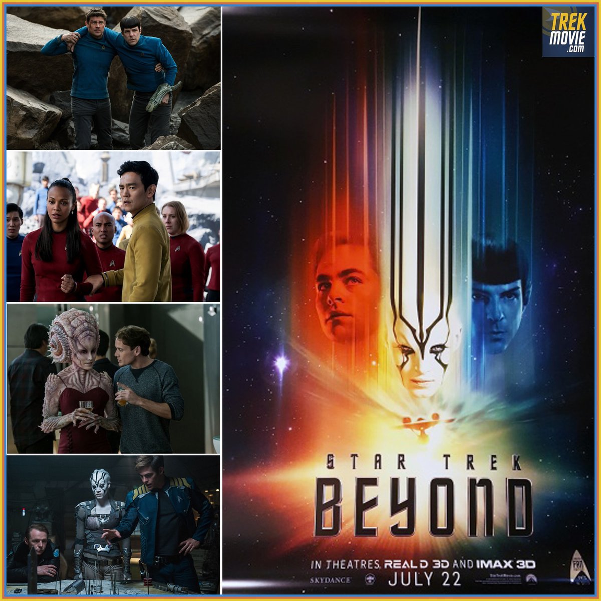 TrekMovie's tweet image. The third installment of "Kelvinverse" films, #StarTrekBeyond, was released 8 years ago today. The film included plenty of homages to the original crew as it was released during the 50th Anniversary year of #StarTrekTOS; which ones did you spot on your first viewing?