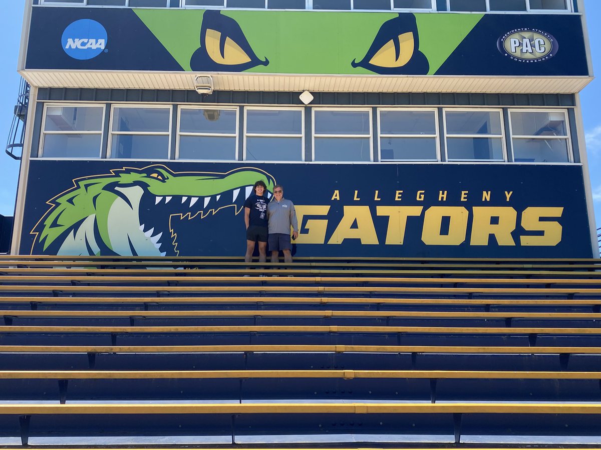 HenryKyle7191's tweet image. Had an amazing time today at Allegheny College for a visit! Thank you so much to @Coach_Layer , @Coach_Taggart22 and @CoachWills88 for the invite and guiding me through the beautiful campus. Go gators!🐊