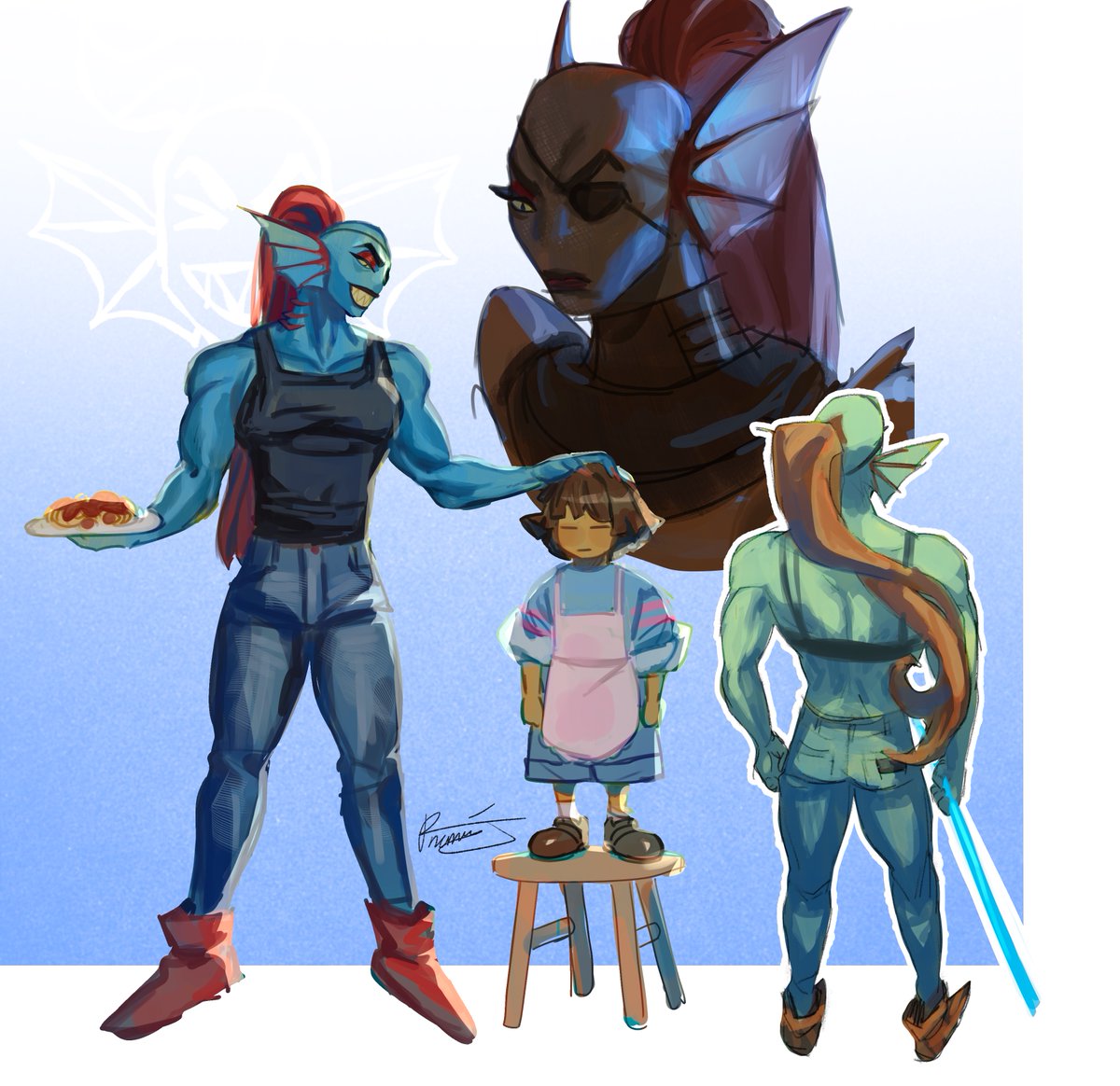kmoriorz's tweet image. I haven't drawn her in maybe 7 years #undertale #utdr