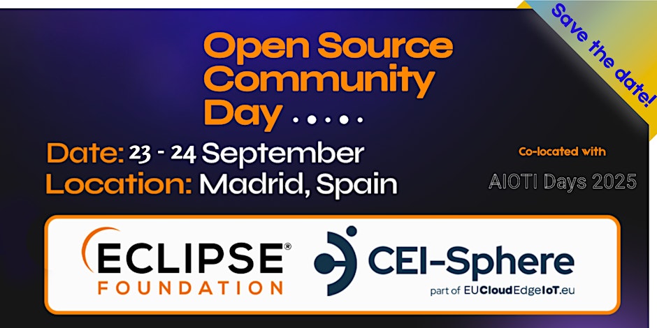 ivar_grimstad's tweet image. I will be talking about Open Source and AI at Open Source Community Day 2025 in Madrid, September 23-24
Register NOW to get the Early Bird Discount!
eclipse.org/events/2025/os…
#EclipseFoundation #OpenSource #AI