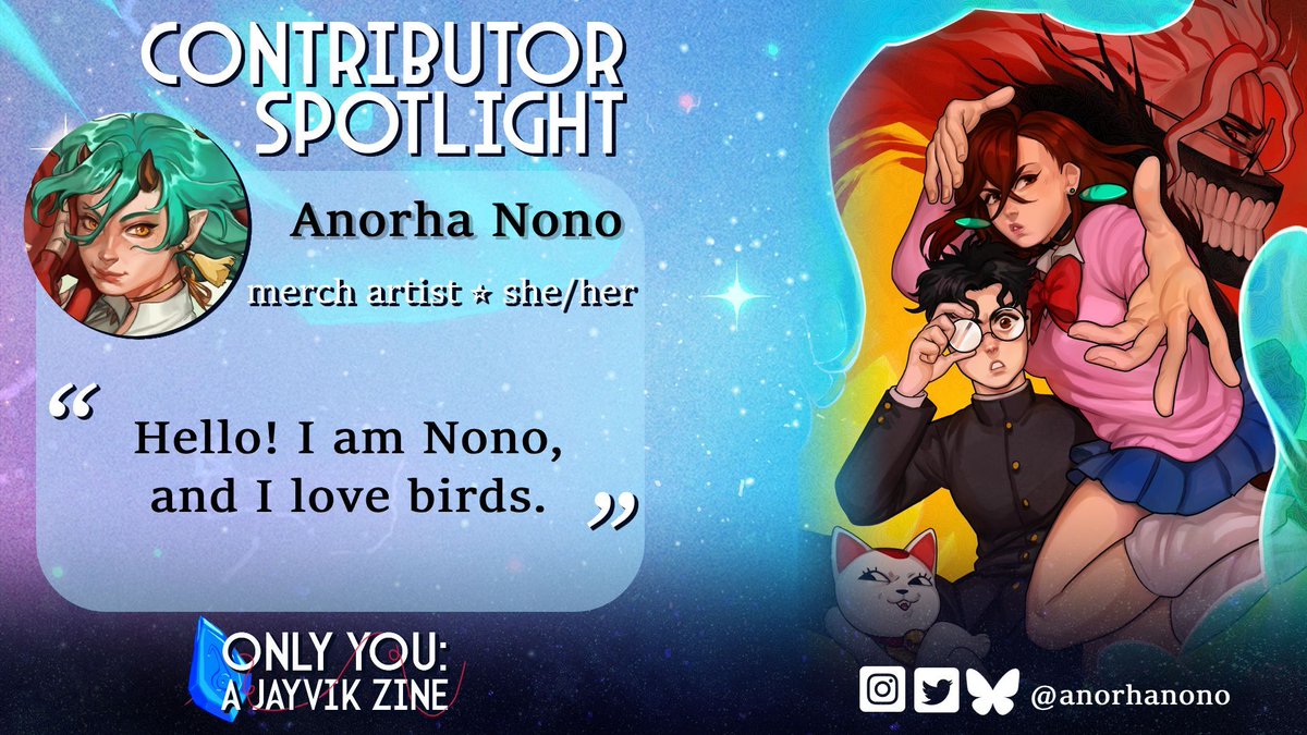 onlyyoujayvik's tweet image. ⚙️ CONTRIBUTOR SPOTLIGHT ⚙️
Welcome @anorhanono!
With her storybook style and beautiful composition, you will fall in love and want to fall into her artwork.