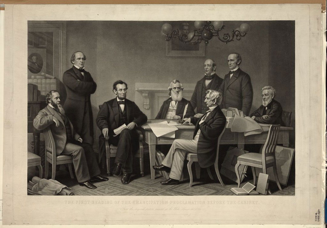 ALPLM's tweet image. #OnThisDay in 1862, #AbrahamLincoln shared a draft of his proclamation to free enslaved people with his cabinet. The proclamation was made public on Sept. 22, after victory at Antietam. This was a pivotal step toward abolition.
#ALPLM #EmancipationProclamation