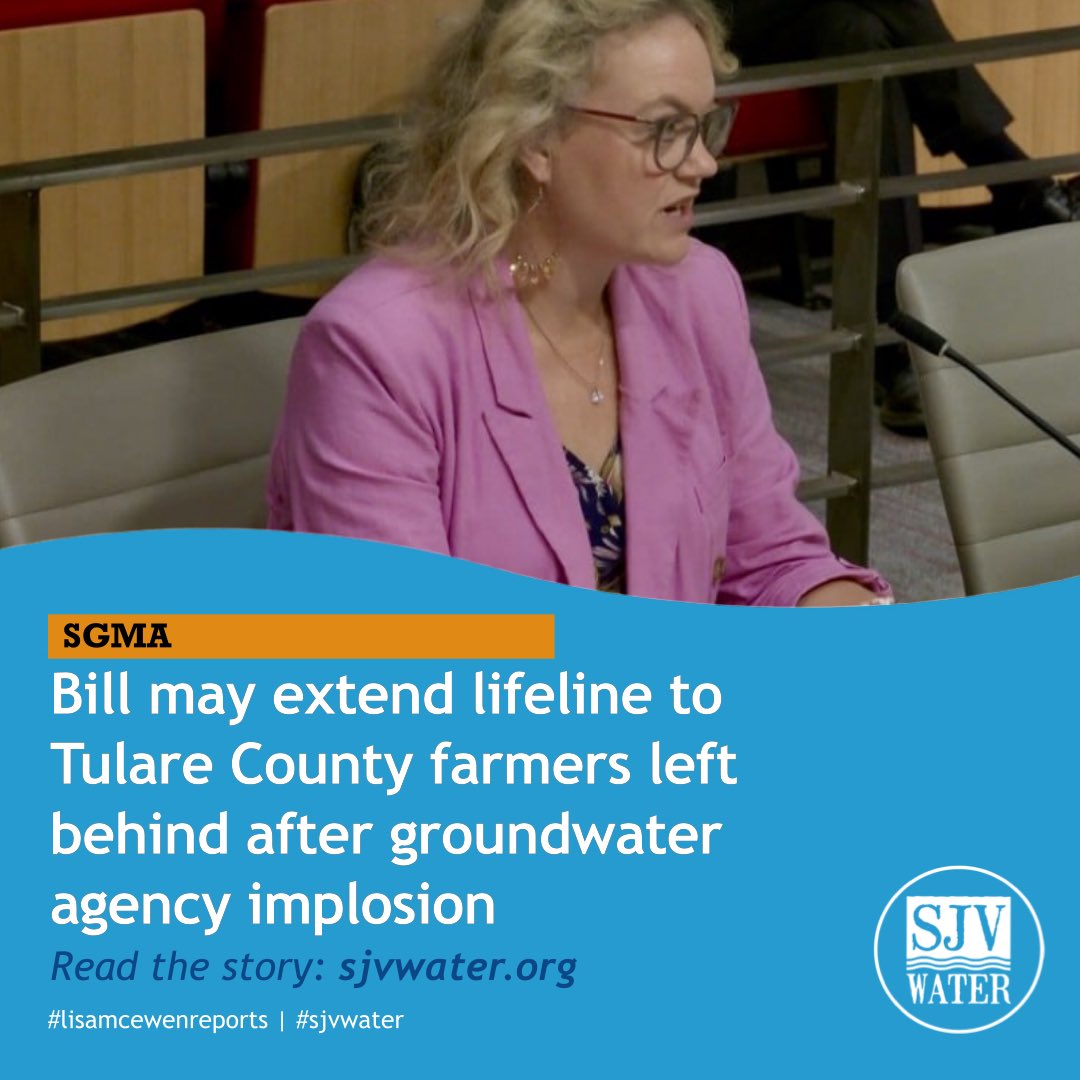 SJVWater's tweet image. Lisa McEwen reports: sjvwater.org #SGMA #easterntulegroundwater #groundwater #sjvwater