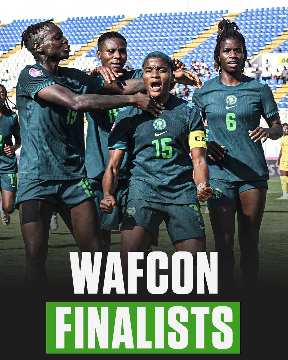ESPNAfrica's tweet image. Nigeria beat reigning champions South Africa to reach the WAFCON final 💪