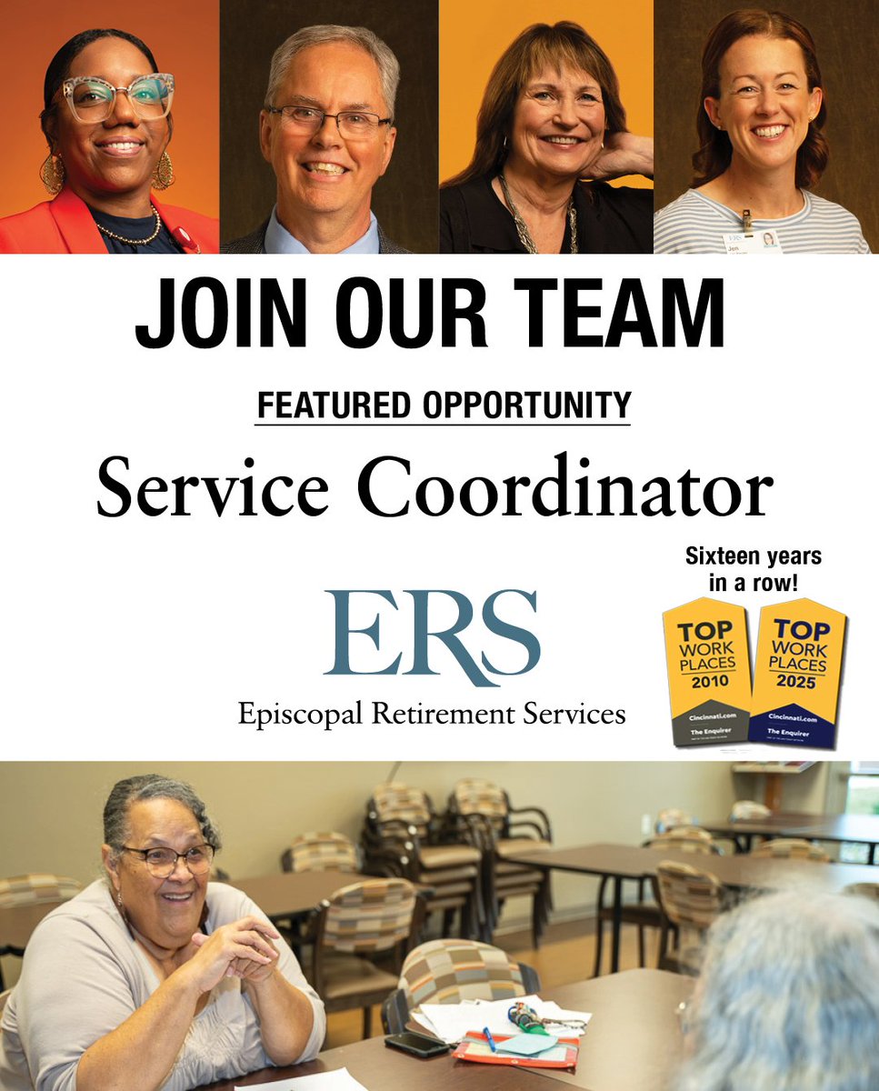 Now Hiring: Part-Time Service Coordinator

Pedretti Place, ERS’ newest Affordable Living community, is looking for a dedicated team member to support older adults through care coordination and community resource connections.

👉 Apply today: hubs.la/Q03yhp780