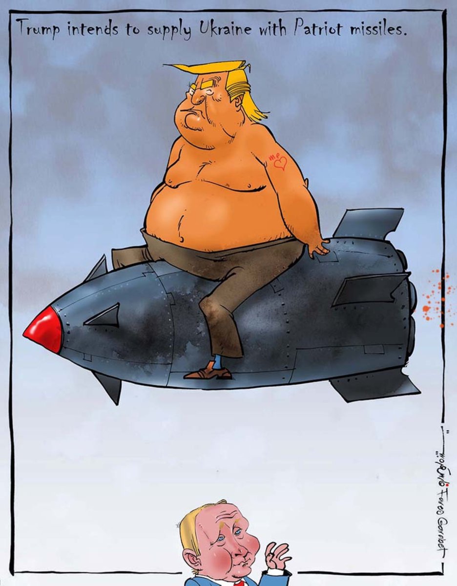 AlMajallaEN's tweet image. Horses for courses: some choose a steed, others a missile
#AlMajalla Cartoon by Fares Garabet