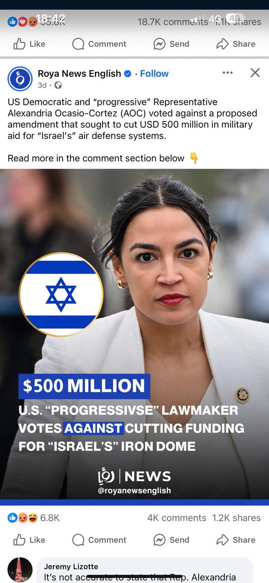 CapsizedUK's tweet photo. @AOC 
Hey team AOC. Just thought you should know there is an account posting some bogus claims about you! Thought you might like to litigate for defamation or something. 
I don’t know why it’s hitting my algorithm in the UK. I mostly know who you are because of gaming content! 🤣 https://t.co/L3FqzSiJxd