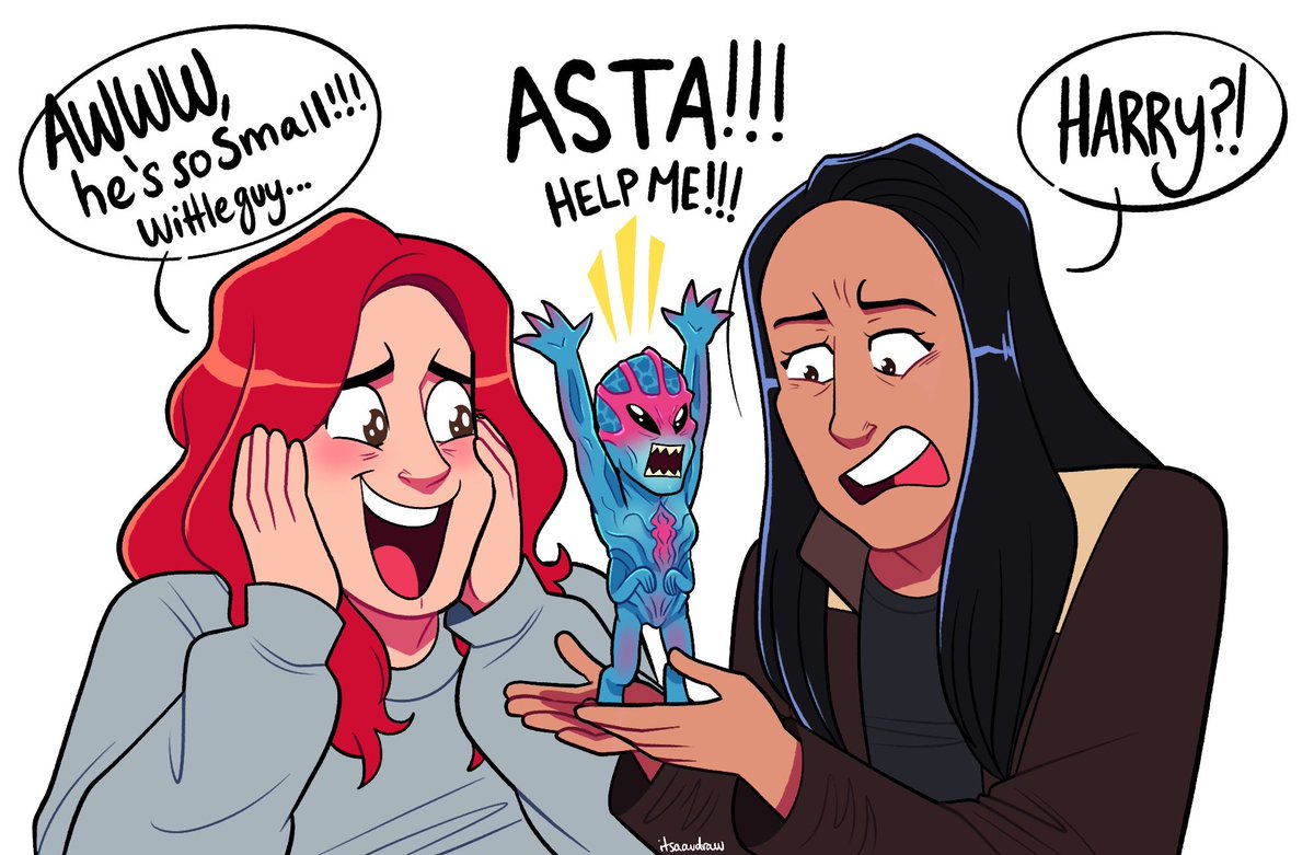itsaaudraw's tweet image. another #residentalien doodle for the 5 other fans of this show out there
