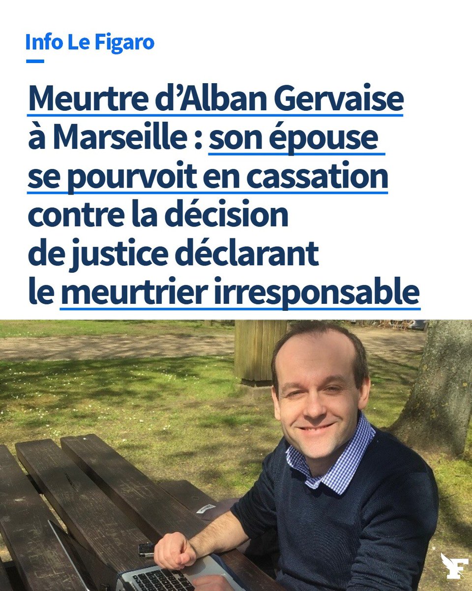Le_Figaro's tweet image. INFO LE FIGARO - L’épouse du médecin militaire, poignardé à mort devant une école catholique à Marseille en mai 2022, espère faire évoluer la loi sur l’irresponsabilité pénale. →l.lefigaro.fr/ENB