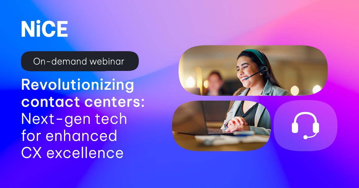 NICELtd's tweet image. The modern contact center is no longer just about answering calls—it’s about delivering proactive, personalized, and predictive experiences. That’s where next-gen #AI technology comes in, powering smarter, more agile operations. Watch this webinar to learn more:…
