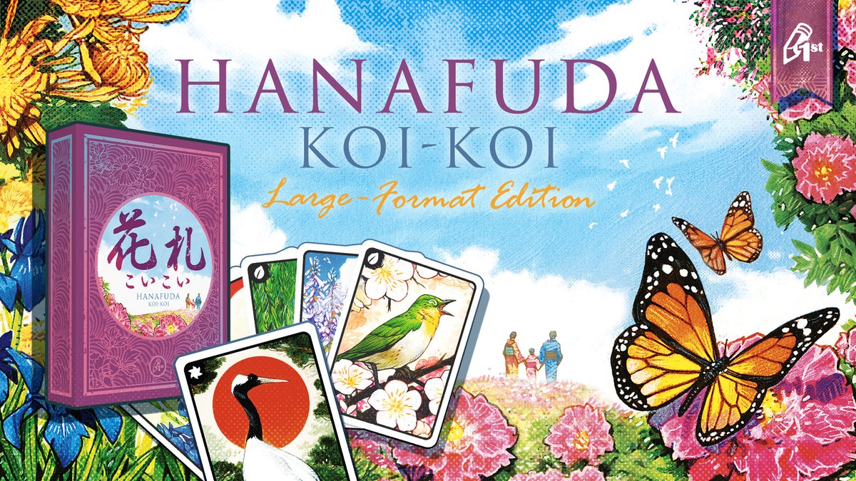 🎴 We're so excited for the large-format edition of our Hanafuda deck, beautifully illustrated by Vincent Dutrait!
🔔 Make sure to sign up to be notified when we launch on Kickstarter!
kickstarter.com/projects/ebara…