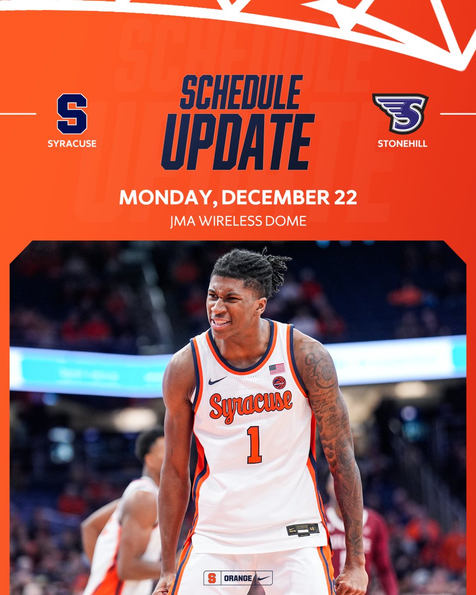 Cuse_MBB's tweet image. 🚨 Schedule Update 🚨
Skyhawks coming to the Dome five months from today
📰 bit.ly/3GPhvlc