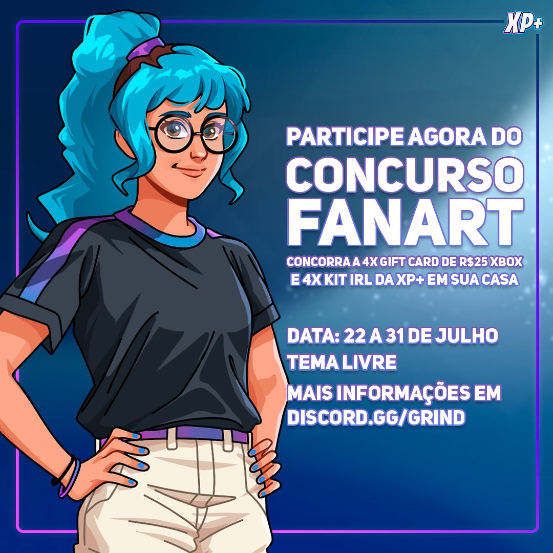 XPcomunidade's tweet image. 🚨 ESSA É SUA CHANCE! Participe agora do Concurso Fanart da XP+ e concorra a diversos prêmios!

🎨 Tema: Livre (Com Alexandra Parker)
💰 Premiação: 4x Gift Card R$ 25 Xbox + Kit IRL da XP+
🗓️ 22 a 31 de julho

Ficou interessado? Mais informações em nosso Discord!