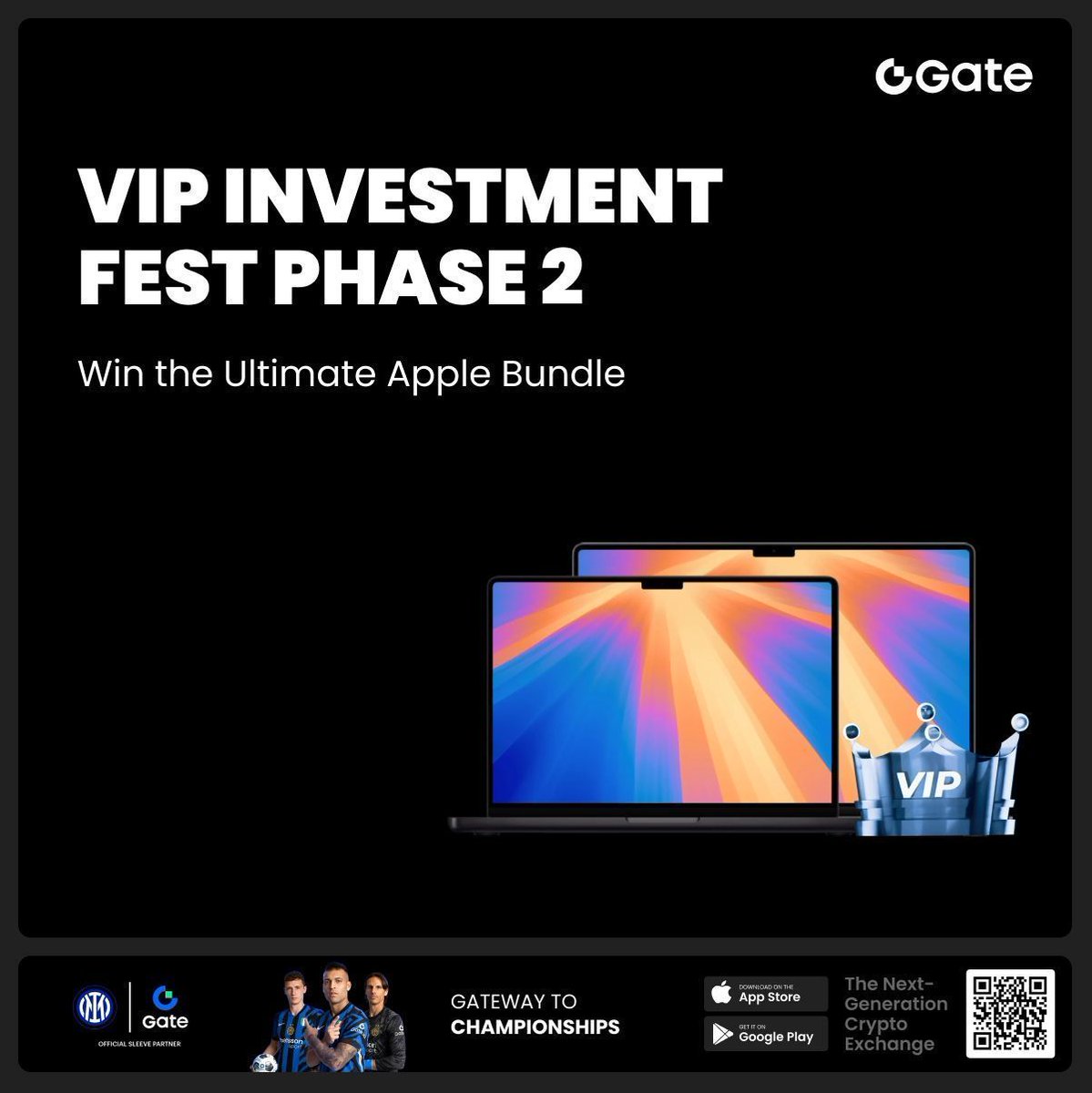 Gate_io's tweet image. 🍎 Ready to unlock the Apple ecosystem?
MacBook Pro M4, iPhone, iPad Air, Apple Watch — all up for grabs! 🎁
Gate VIP Summer Investment Fest — Phase 2 is now live!
Complete these two challenges:
1️⃣ 30-day net deposit
2️⃣ New product subscriptions
Time’s ticking. Are you in?…