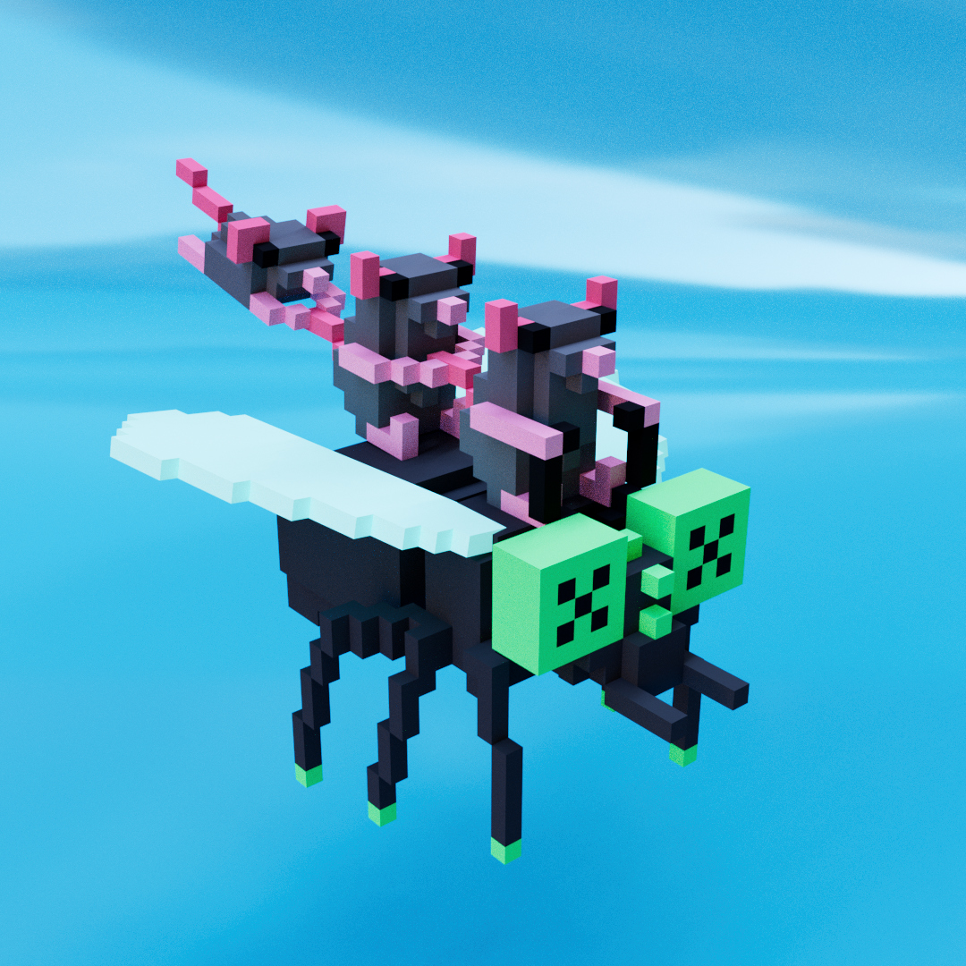 Mutatio_Flies's tweet image. your daily art injection from the swarm 🪰🪰

&quot;Flying mice&quot; by @fabianospeziari 🔥