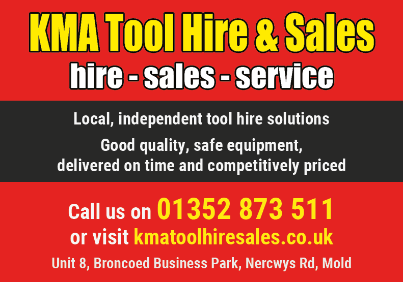 KMA Tool Hire &amp; Sales
hire - sales - service
Local, independent tool-hire solutions
Good quality, safe equipment delivered on time and competitively priced
01352 873 511 | kmatoolhiresales.co.uk
Unit 8, Broncoed Business Park, Nercwys Rd, Mold
#nw4b
#northwalessocial