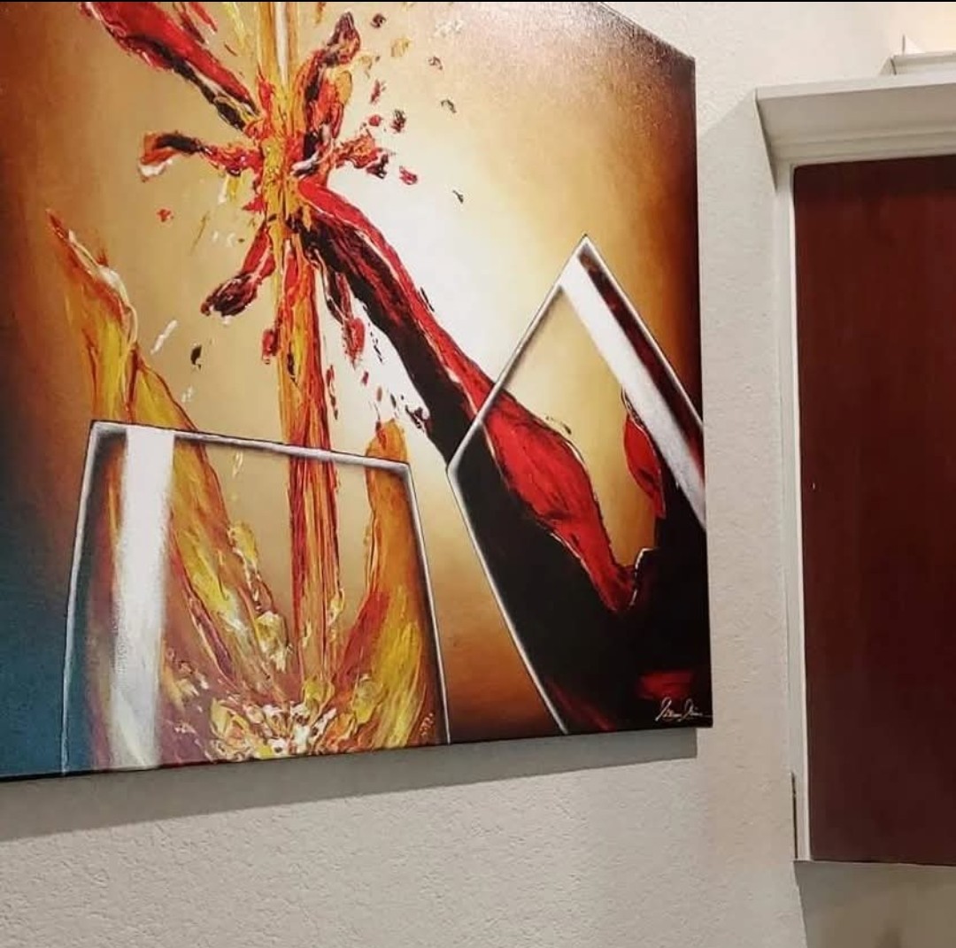 Leanne_Laine's tweet image. Client bought my #wine #art Celebrating Sauvignon for her home (Find this #wineart in many sizes leannelainefineart.com) #wineartist #winetasting
