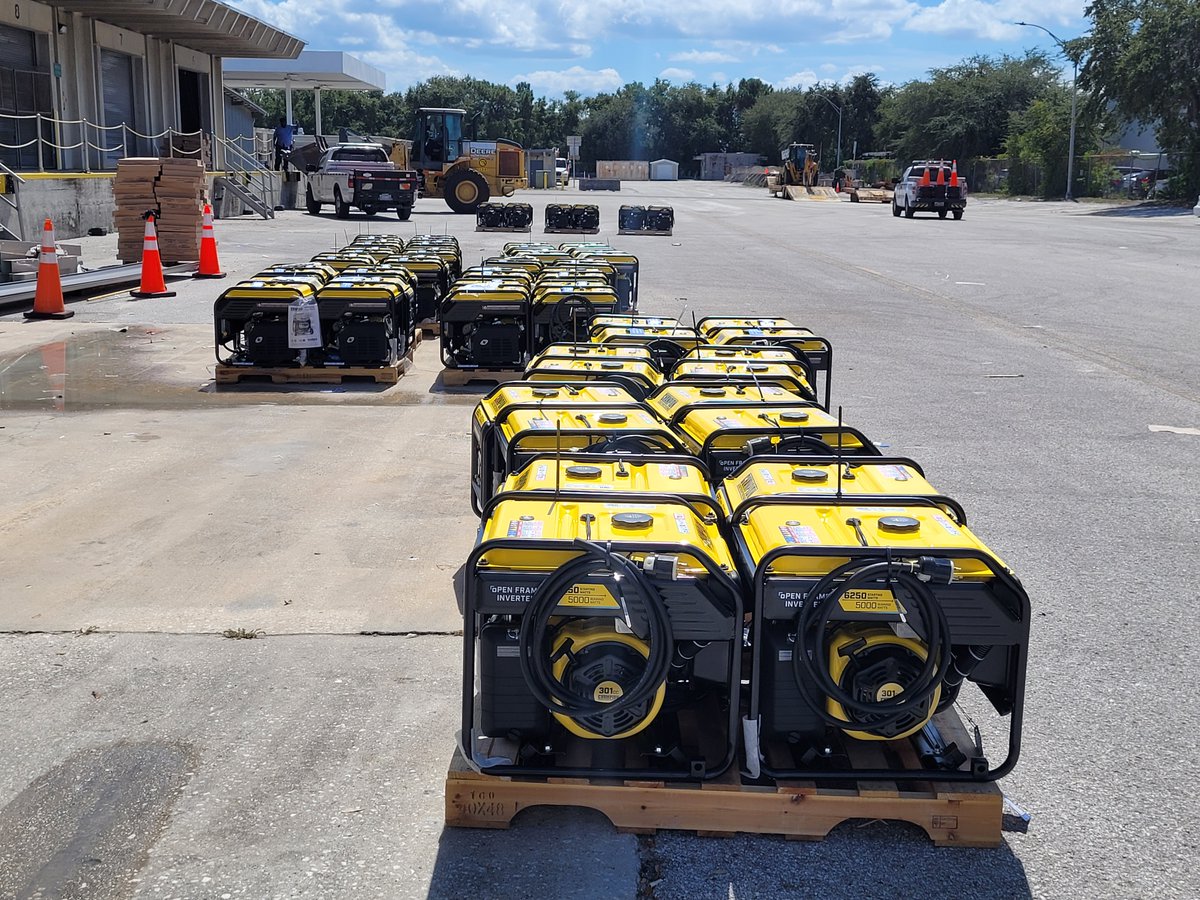 MyFDOT's tweet image. Severe weather can bring the unexpected, making preparation the key to success. To prepare for any power outages that may occur, FDOT stages fully fueled generators that can be deployed after a storm to help keep traffic signals operational under temporary power. While these…