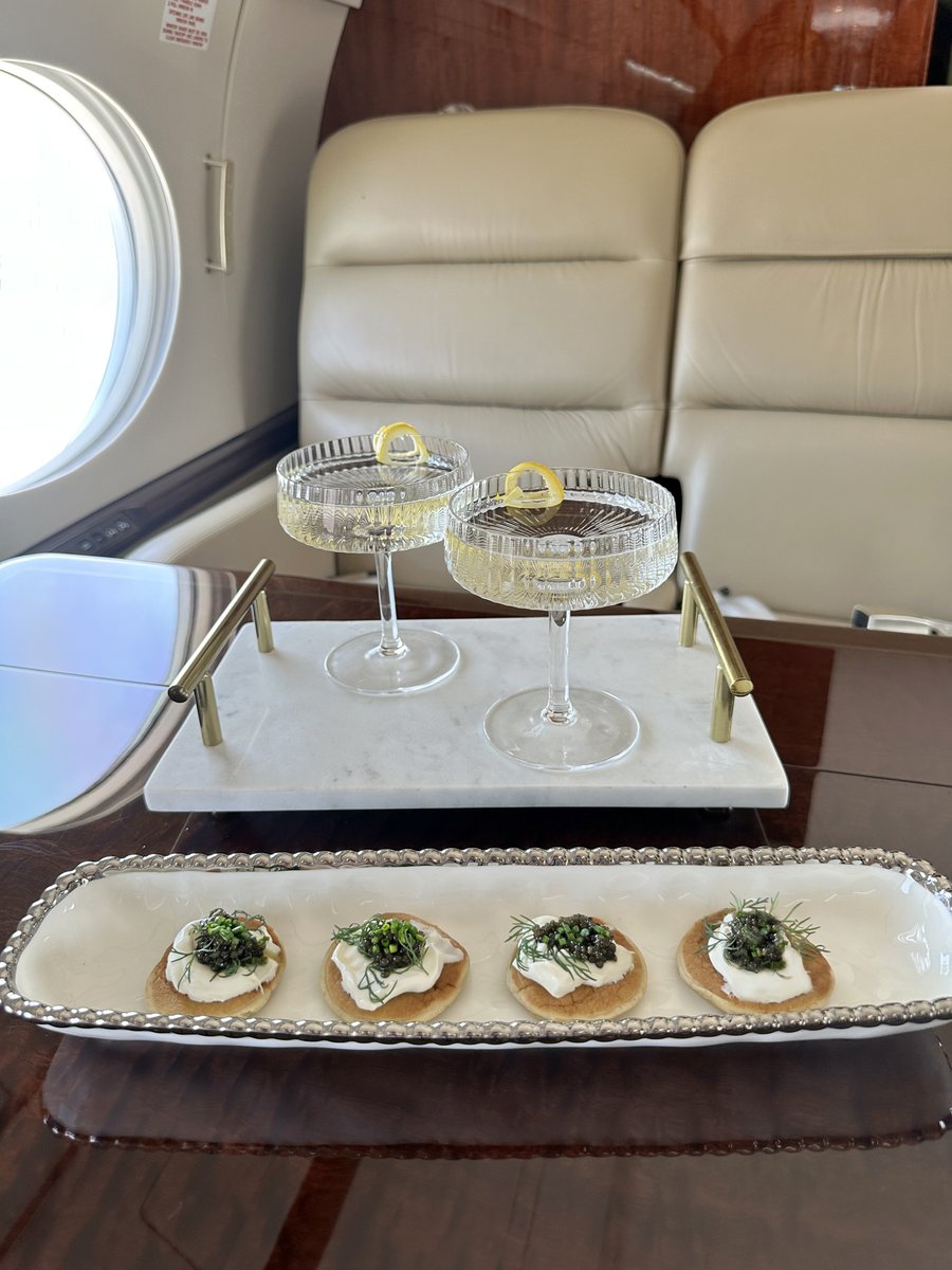 aircharterguide's tweet image. Next up for our spotlight is Executive Fliteways. Spoiler Alert: Check out the divine Osetra caviar canapes one might find on a VIP flight with @excutivefliteways #privatejet #viptravel