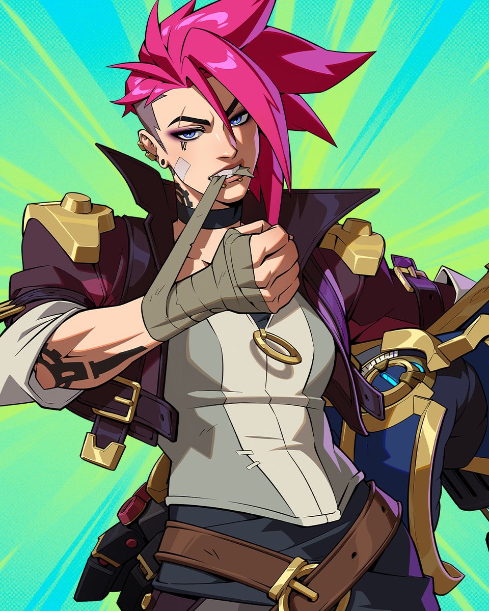 Play2XKO's tweet image. vi, the piltover enforcer. hitting our demo at evo, august 1
and closed beta september 9
