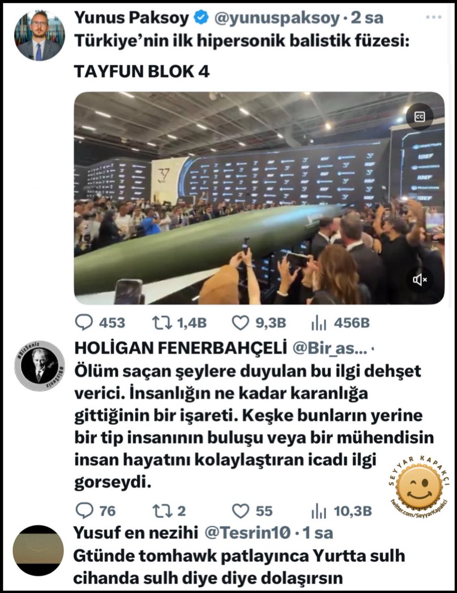 Seyyar Kapakçı (@seyyarkapakci) on Twitter photo Bu kemalistler ne yiyor ne içiyor anlamak mümkün değil. Moiz Kohen gerçekten başarılı bir ideoloji yapmış.
<a href="/Tesrin10/">Yusuf en nezihi</a> Bu kemalistler ne yiyor ne içiyor anlamak mümkün değil. Moiz Kohen gerçekten başarılı bir ideoloji yapmış.
<a href="/Tesrin10/">Yusuf en nezihi</a>