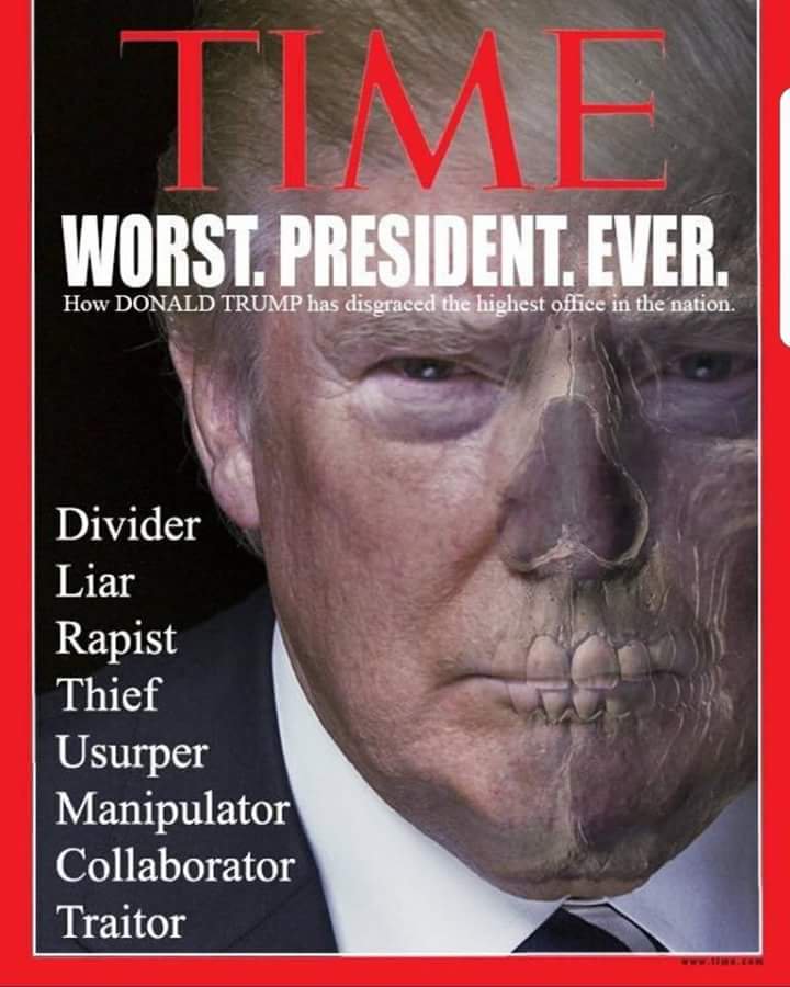 TheGr8Illusion's tweet image. What a profound image!
I know this meme came out during his first term, but it is even more true today.
Rapist Felon Fascist Criminal Donald tRump is the Worst President Ever & belongs in prison for life to rot & die for his crimes!
Imprison tRump today by any means necessary!β¦