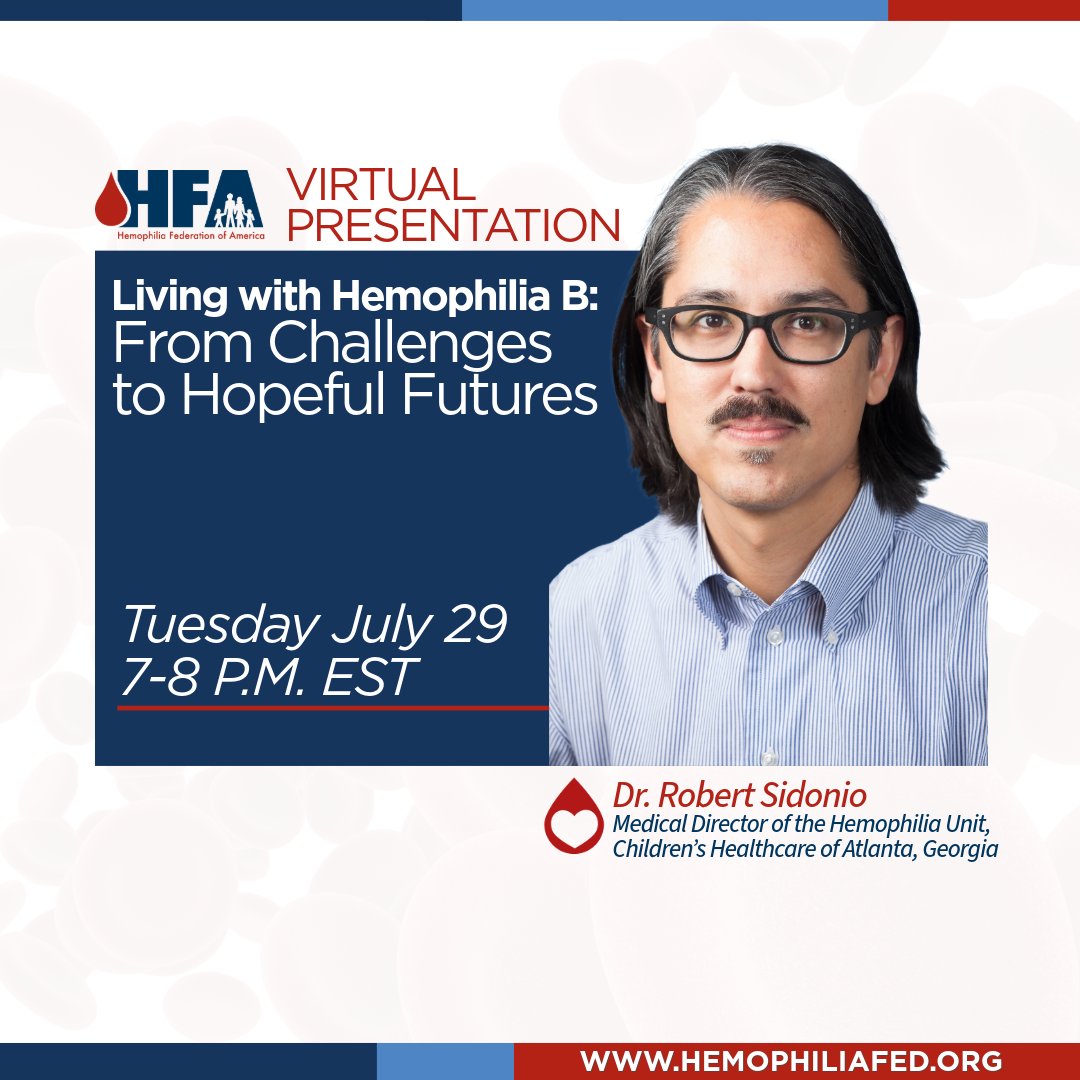 Living with Hemophilia B: From Challenges to Hopeful Futures 🩸

Join us for an information-filled virtual event on July 29 at 7 PM EST, in partnership with Novo Nordisk!
👉 Register now: hubs.li/Q03yk6380