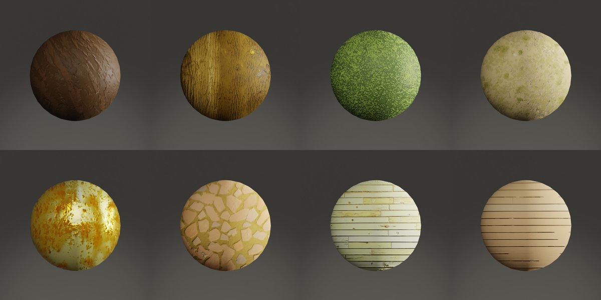 🚀 Just uploaded 8 new stylized 4K textures to my site!

Let me know what other types of stylized textures you guys need for your projects, and it might become the next texture pack project I work on!

🔗 ultidigi.com/textures
More coming soon!

#blender #GodotEngine #rpgmaker