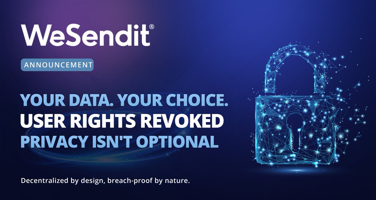 WeSendit - Filetransfer & Web3 Storage Aggregator tweet media
