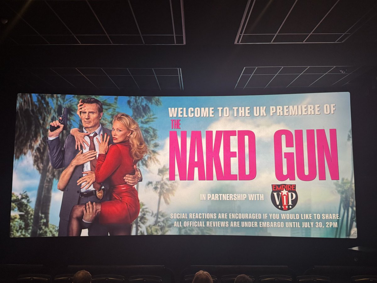 LuminousDagger's tweet image. I’m now seated at the UK Premiere of The Naked Gun thanks to @empiremagazine and @ParamountUK
Social reaction following screening and full review dropping on July 30 at @soundspheremag