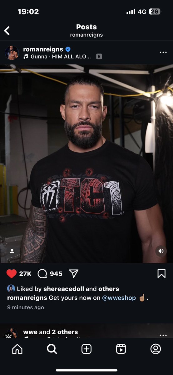 sunbabe08's tweet image. Roman reigns says every thing he does has purpose. I’m observing the songs that he’s using for his posts/videos. Just read the lyrics and tell me there is not a message/significance there