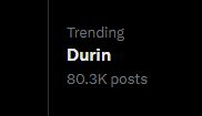 daily_durin's tweet image. durin is trending🥹 i feel like a proud parent right now, our son is all grown up