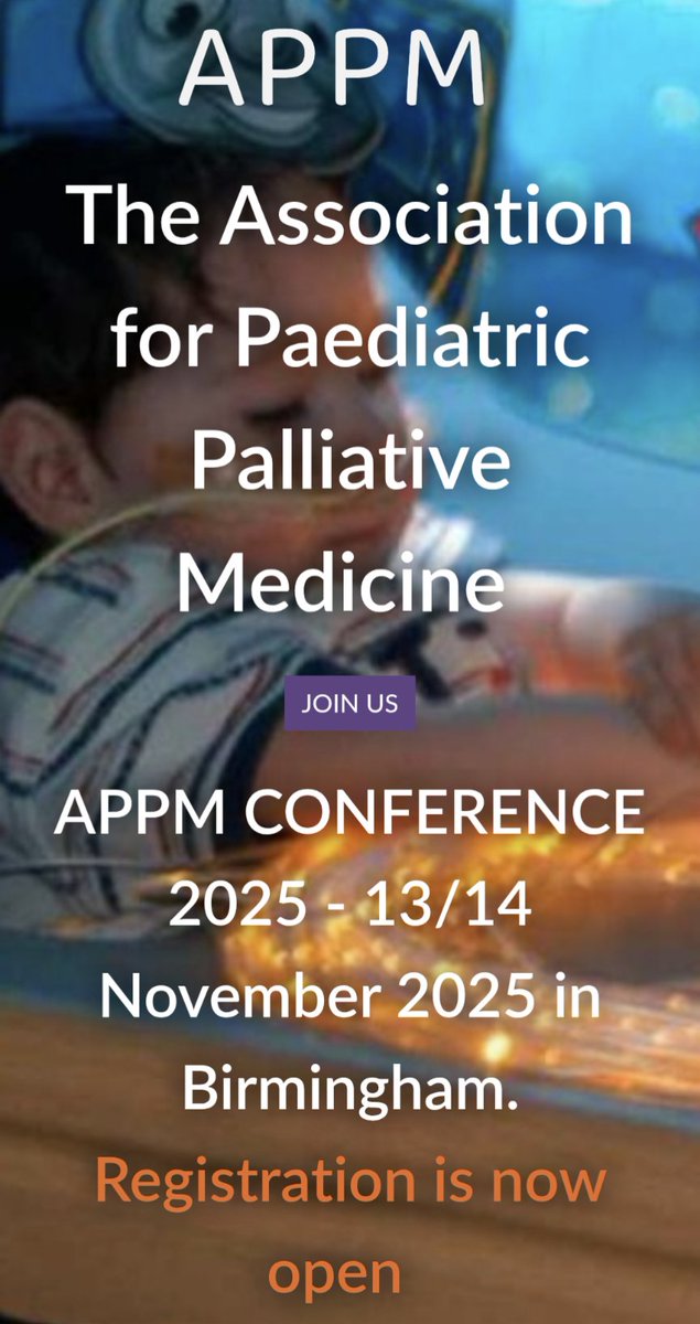 The Association for Paediatric Palliative Medicine tweet media