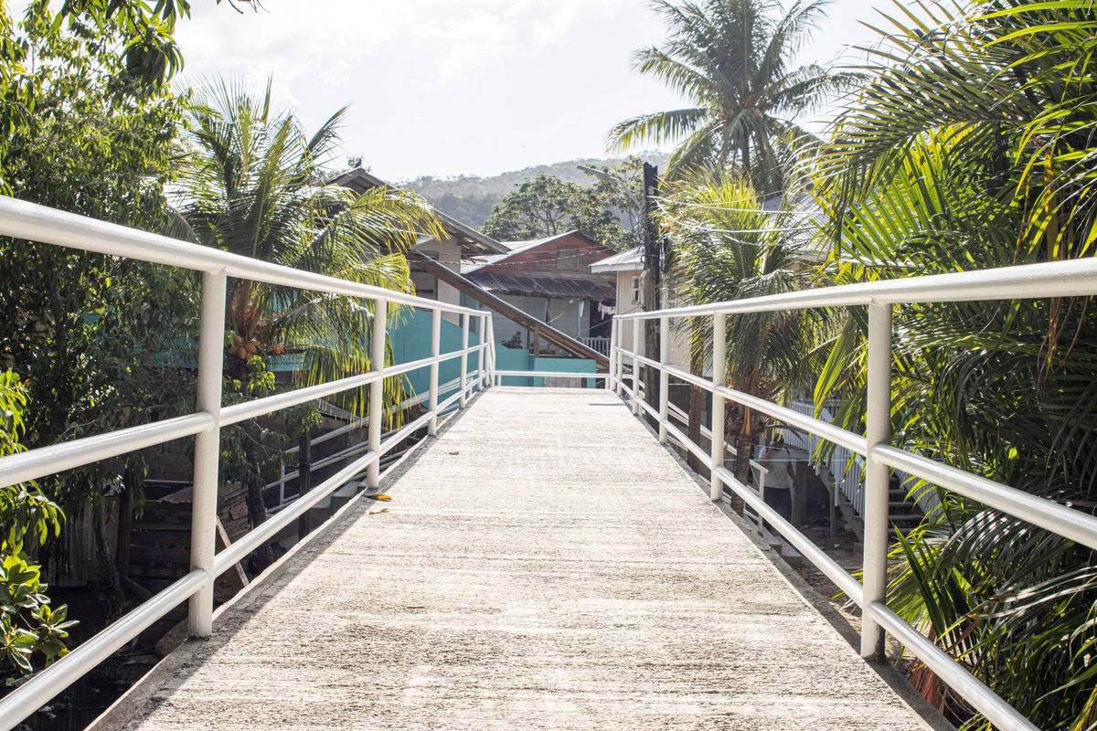 ¡Nuevo puente peatonal en el barrio Nicaragua! 🌉 Obra finalizada para beneficio de todos. Cuidémosla y mantengamos limpio el barrio que es de todos. 🧹