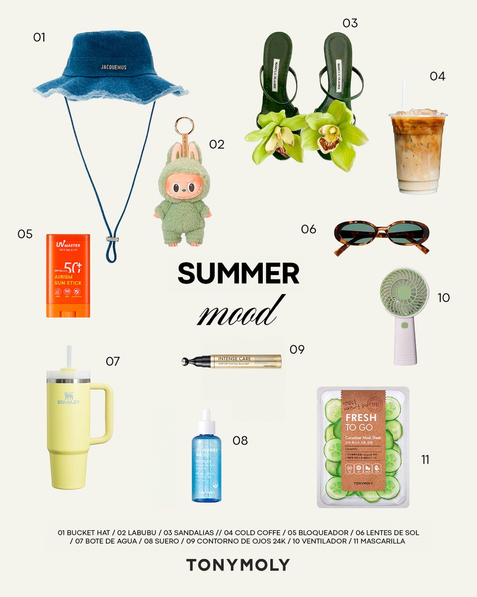 TONYMOLY Summer Starter Pack 🐰✨

🐼 mascarillas detox
🍓 hidratación juicy
🌸 skincare efectivo

Encuéntralos en sephora.com.mx, la app 📲 y tiendas físicas 🛍️