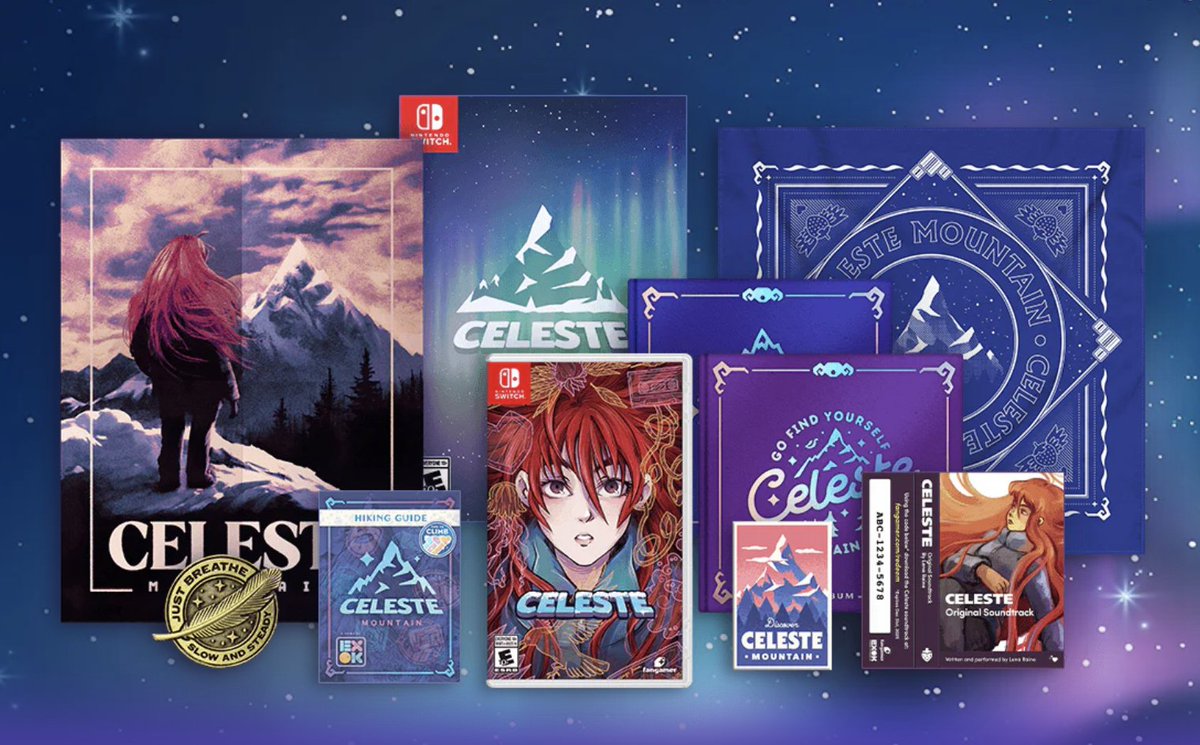 Fangamer's tweet image. Our Celeste Deluxe Edition is back in stock!
Available now: fanga.me/r/celeste-dx-s…