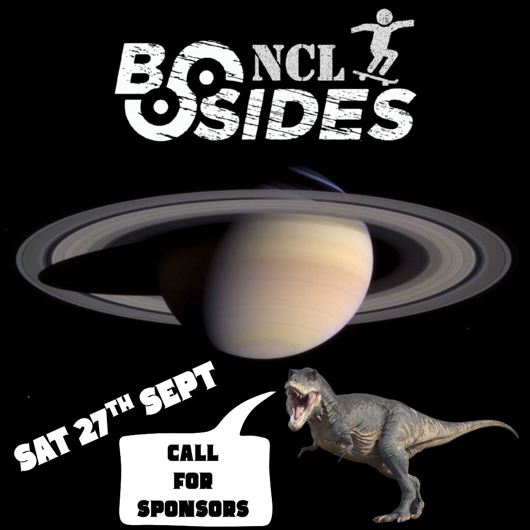 bsidesncl's tweet image. Did you know - Saturn&apos;s rings only appeared during the age of the dinosaurs.

Did you also know - There are sponsorship packages available for BSides Newcastle.

Sponsoring supports the security community, showcases your brand and helps to recruit top talent.  Message us for info