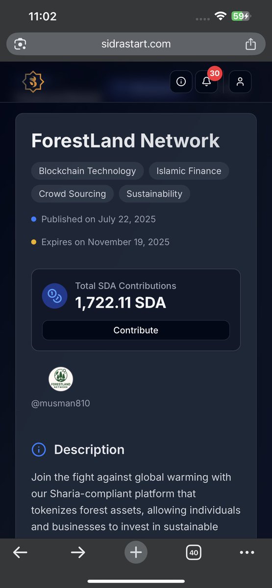 Starting our new project today — focused on innovation, collaboration, and growth to deliver impactful solutions and achieve remarkable results together.”

Invest now 👇
sidrastart.com/project/39d1dd…