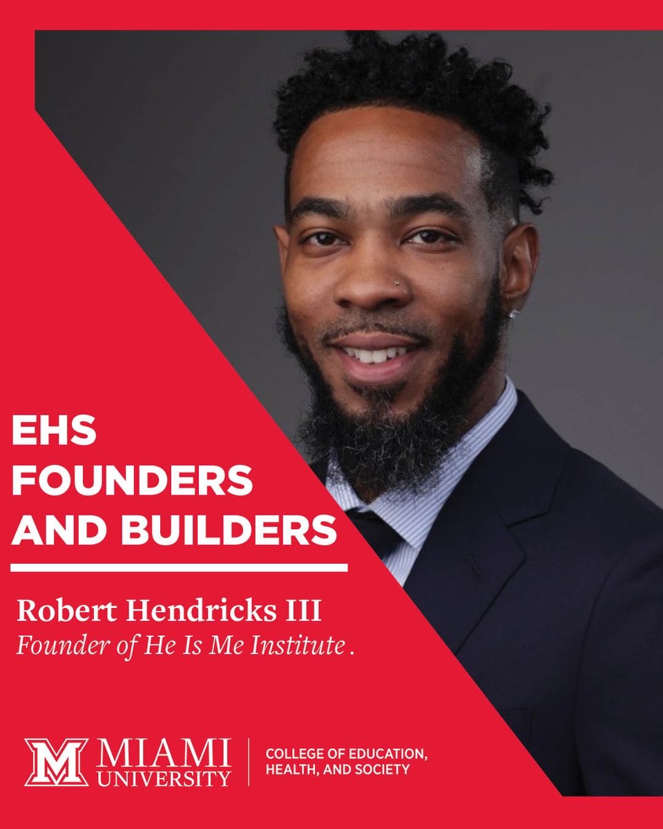 MiamiOHehs (@miamiohehs) on Twitter photo Check out this EHS founder, Robert Hendricks III! He is the founder of <a href="/HeisMeInstitute/">He is Me Institute</a>, which provides resources and opportunities to support Black male teachers.
Want us to celebrate your entrepreneurial success? Tell us your story here: bit.ly/40oPoQm Check out this EHS founder, Robert Hendricks III! He is the founder of <a href="/HeisMeInstitute/">He is Me Institute</a>, which provides resources and opportunities to support Black male teachers.
Want us to celebrate your entrepreneurial success? Tell us your story here: bit.ly/40oPoQm