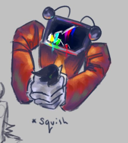 ASolidCat's tweet image. a bunch of #spamtenna stuff from a magma session!
The first one is an au concept ive been tossing around where neo actually gets the soul and we possess him and the dynamic that would spawn if he met tenna again like that…