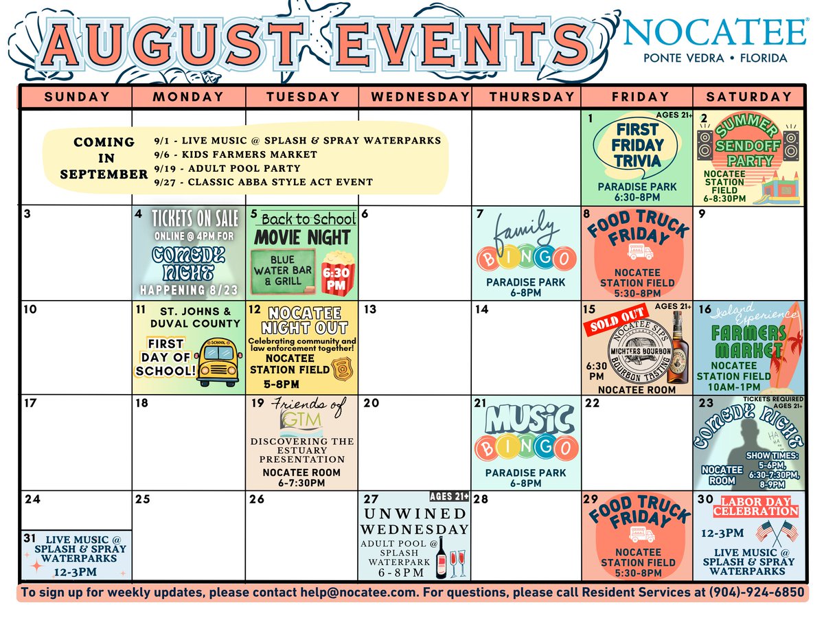 The August Event Calendar is HERE — &amp; it’s packed with fun before school begins!

Check out the full calendar and tell us — what are YOU most excited for?