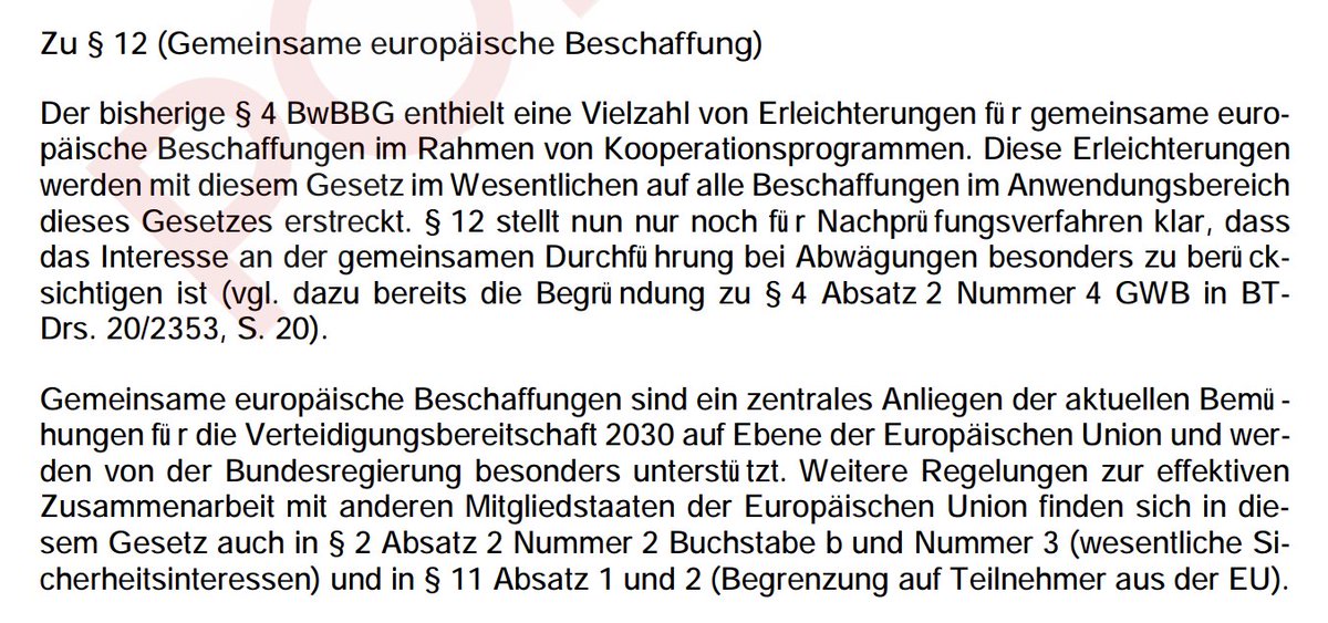 lundayfunday's tweet image. Germany's new defense procurement law talks up buying weapons together with other EU countries — but also expands a loophole to sidestep EU rules and prefer domestic purchases.
This isn't the message we should be sending European partners.