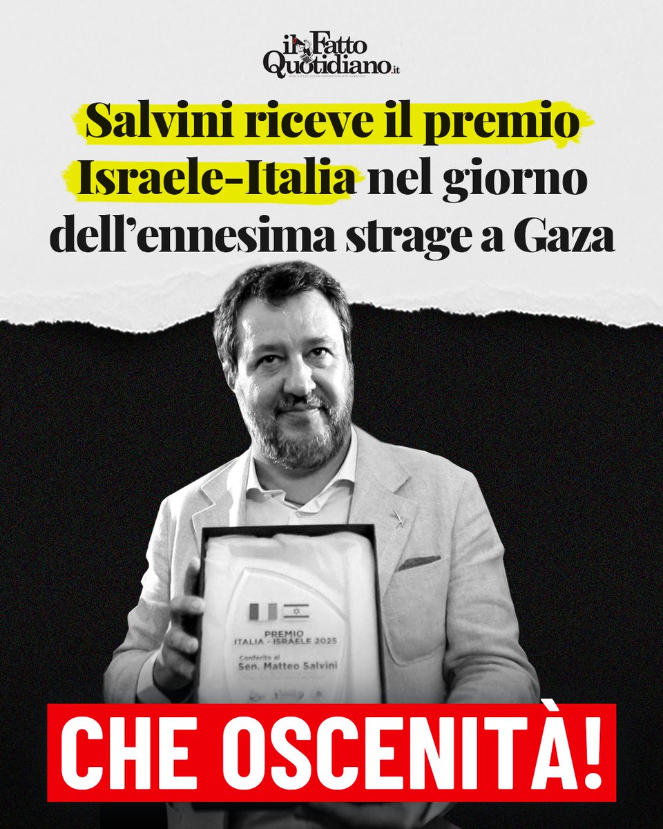 Mov5Stelle's tweet image. Ormai ogni settimana chiediamo che il governo venga a riferire su Gaza. Vorremmo sapere perché non si interviene con delle sanzioni pesanti verso Israele e vorremmo sapere anche della presenza di Salvini al premio Italia-Israele.

facebook.com/movimento5stel…