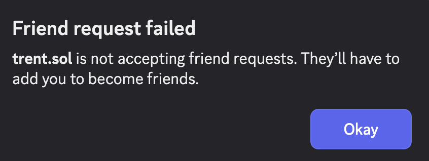 metanallok's tweet image. Found out today that @trentdotsol and I are not friends... How else am I supposed to message him about the future of internet capital markets?