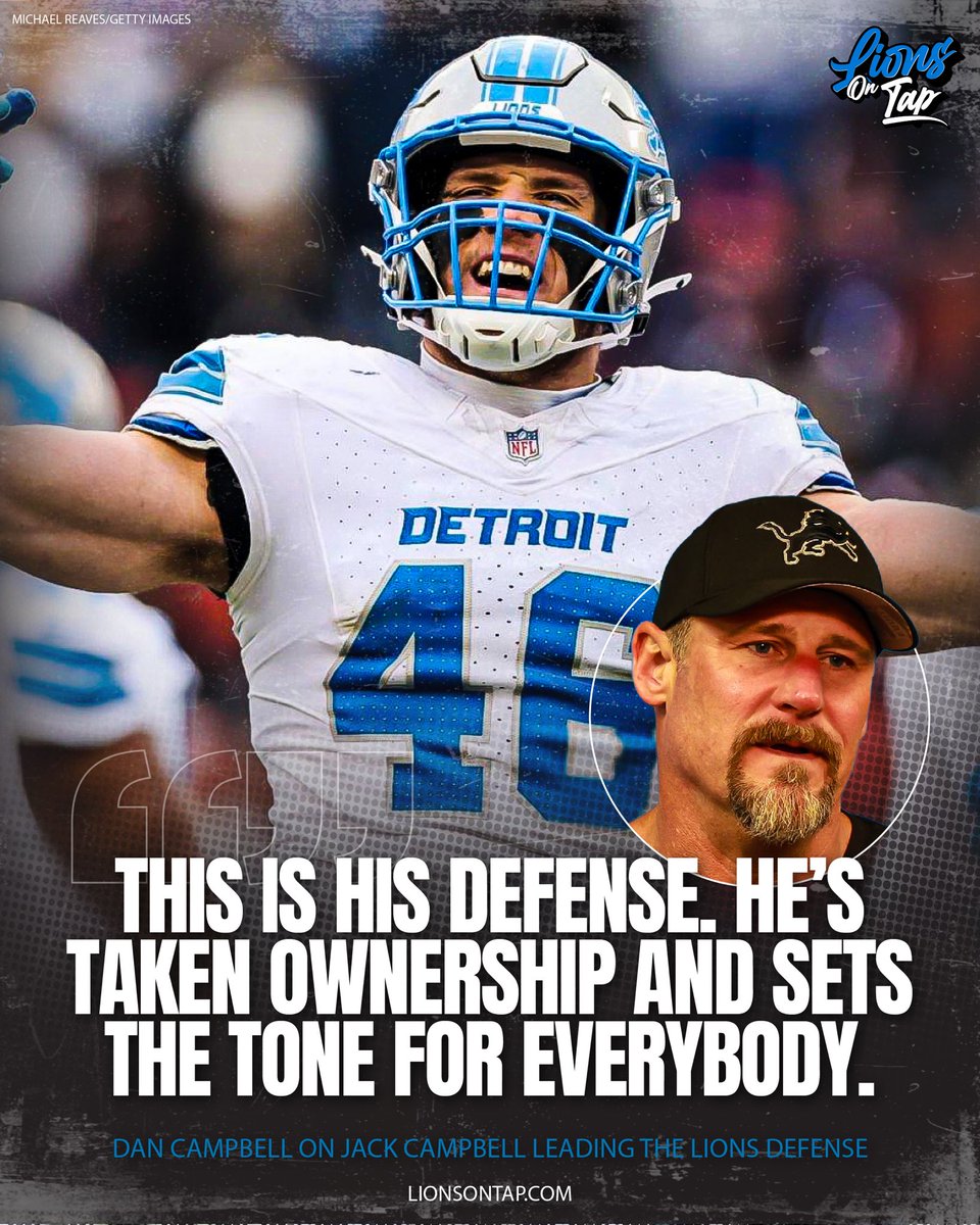 LionsOnTap's tweet image. “This is his (Jack Campbell’s) defense.”
Dan Campbell told the SiriusXM NFL Blitz today from training camp. 😤😤
#OnePride