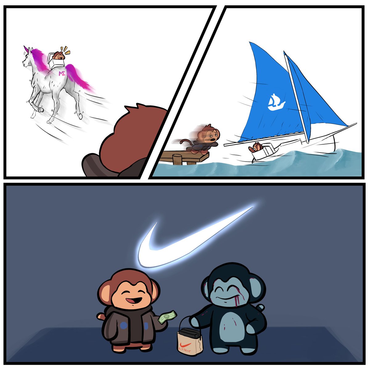 LeeVee_Comics's tweet image. As the @ChimpersHQ floor grows higher and higher, we gotta remember to stop halfheartedly simply chase things, and just do it.
The race to get one before its too late is on XD