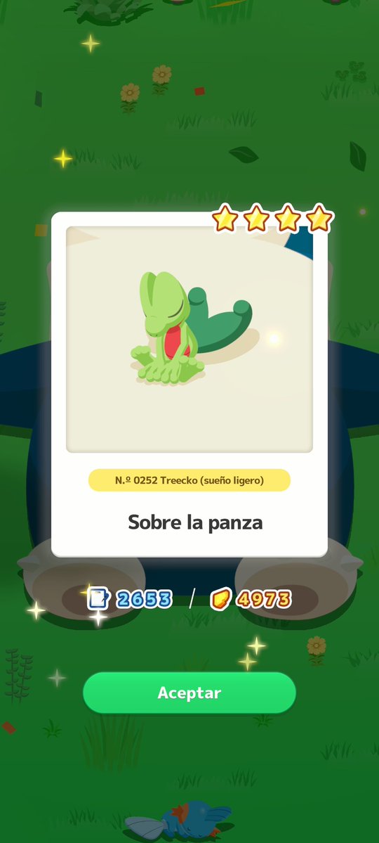 AraqueAuron's tweet image. ¡Treecko ⭐️⭐️⭐️⭐️! &amp;lt;:o) #PokémonSleep #AndroidShare