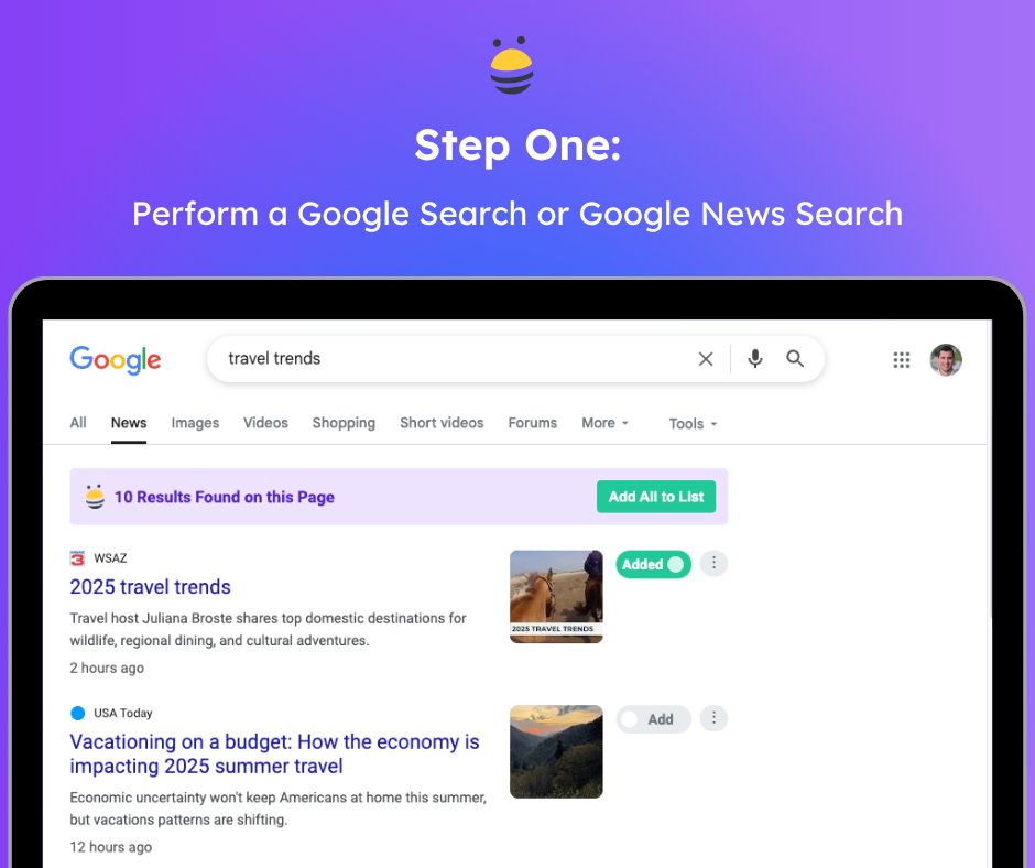 BuzzStream tweet media