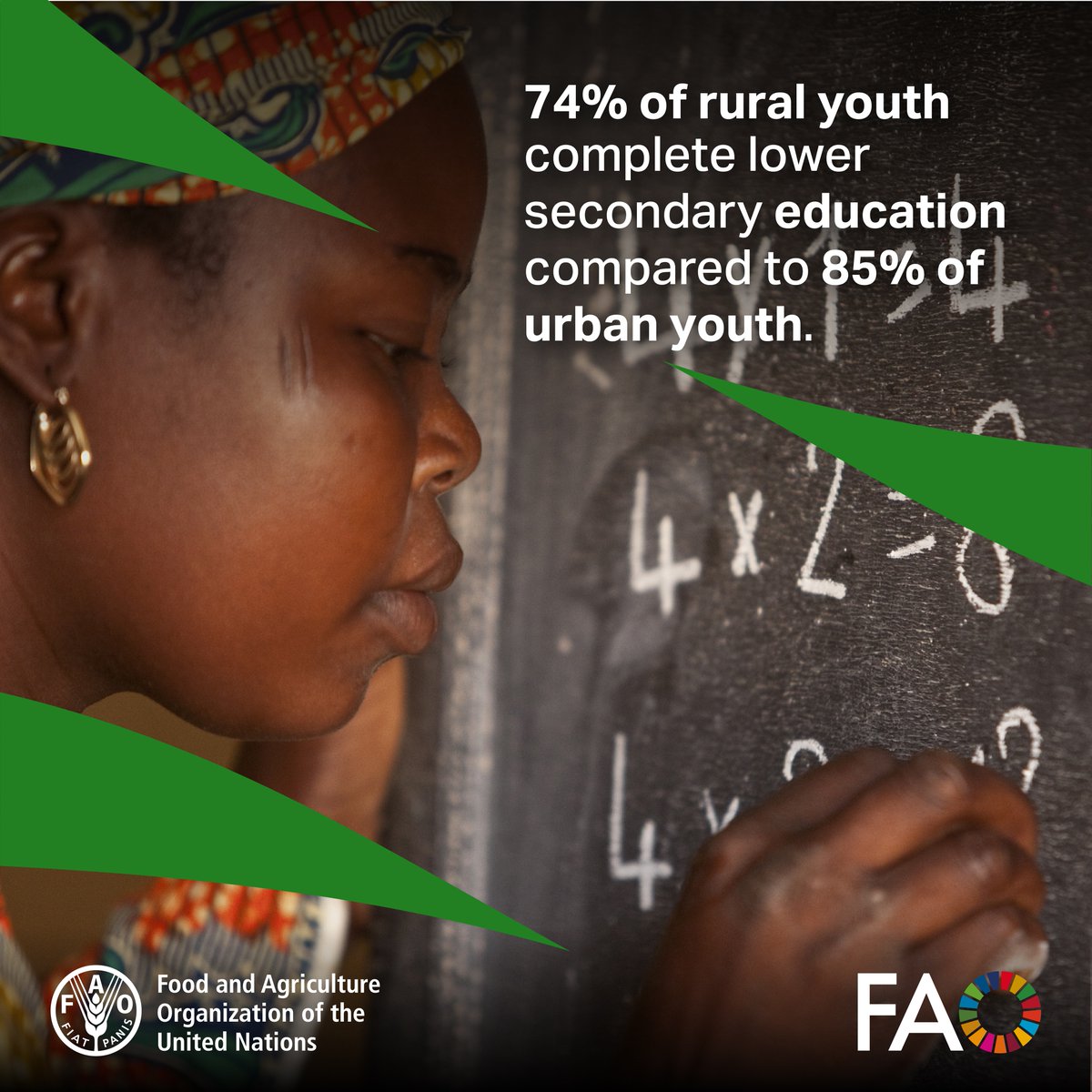 👩‍🌾 Rural youth – especially young women – have limited access to quality education.

@‌FAO's latest publication explores how targeted interventions can equip young people for careers in agrifood systems.

👉 bit.ly/3Tnva5B

#MoveFoodForward